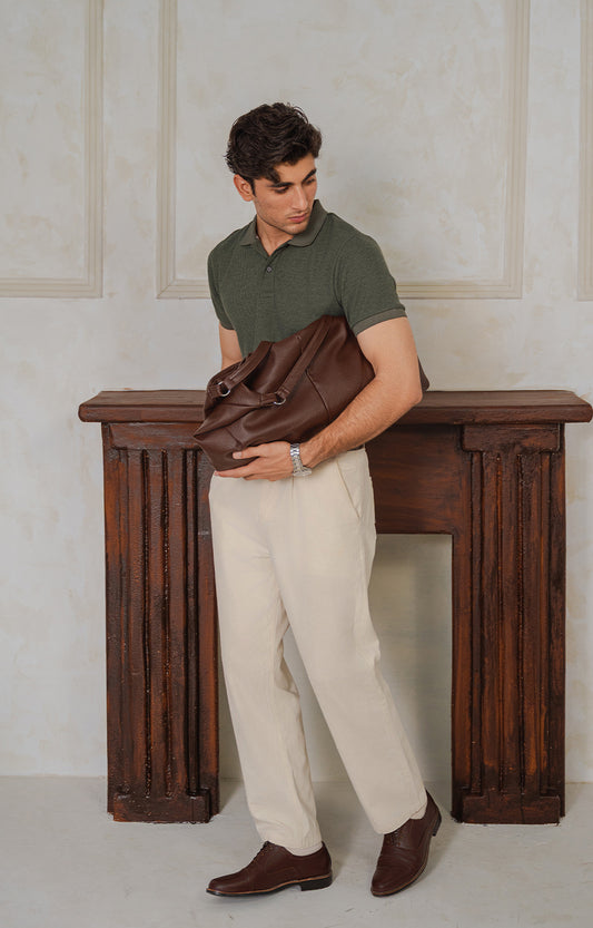 Olive Knitted Polo