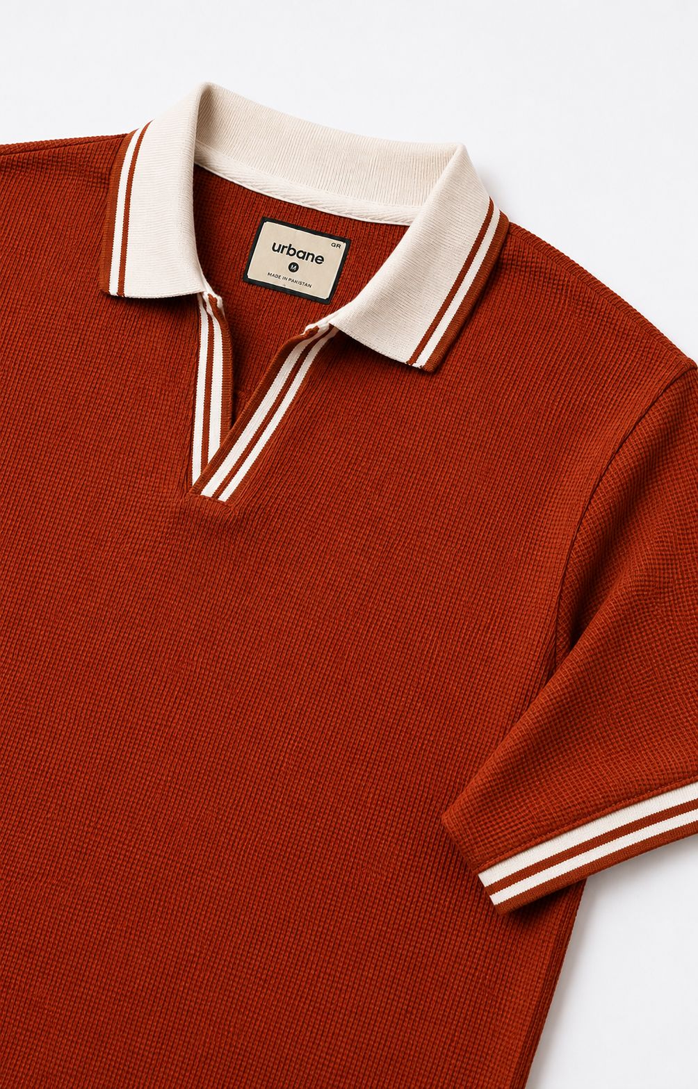 Rust Orange Tipping Polo