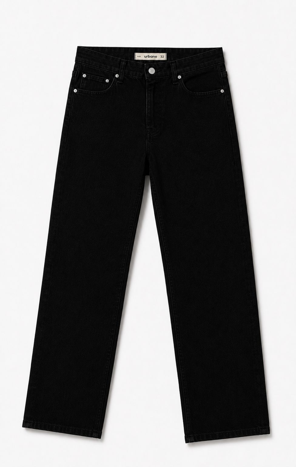 Black Straight Fit Jeans