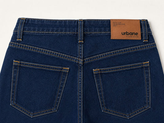Dark Blue Straight Fit Jeans