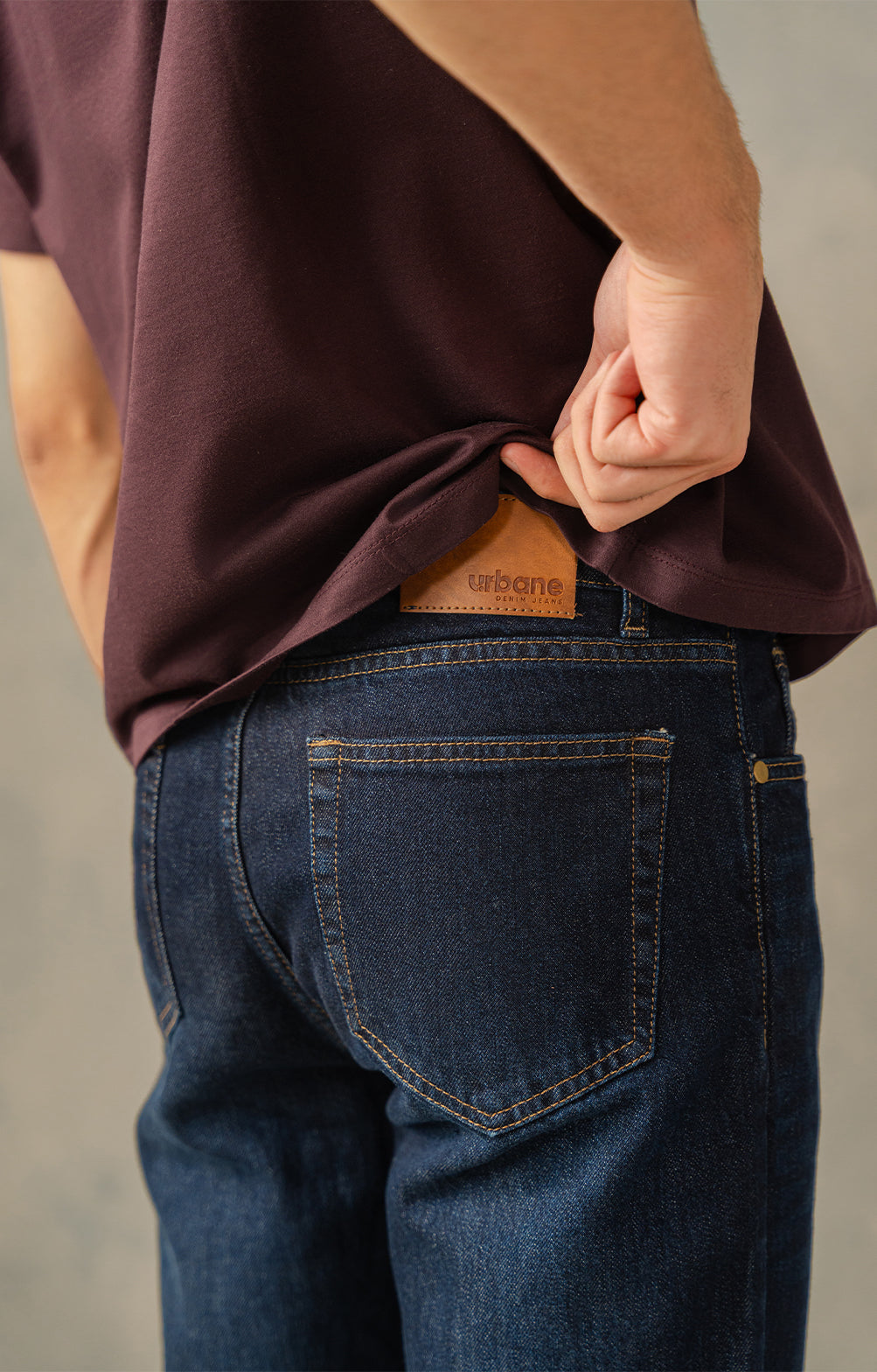 Dark Blue Straight Fit Jeans