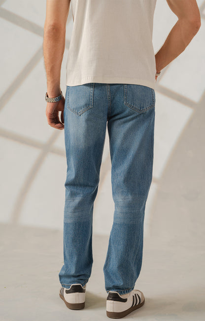 Light Blue Straight Fit Jeans