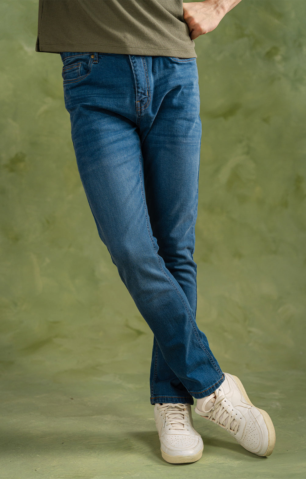 Mid Blue Slim Fit Jeans