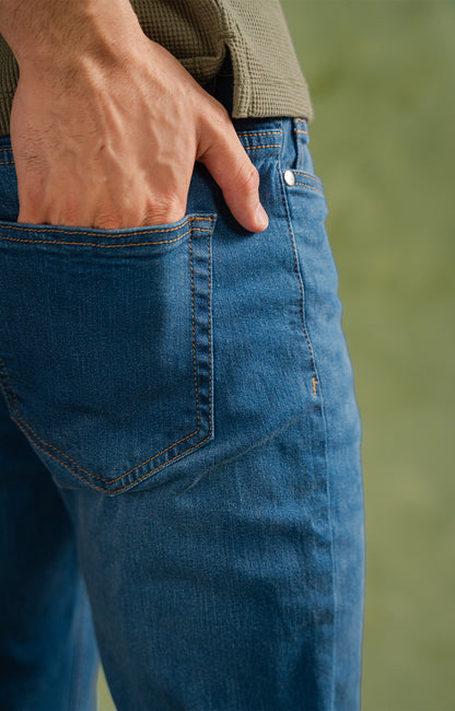Mid Blue Slim Fit Jeans