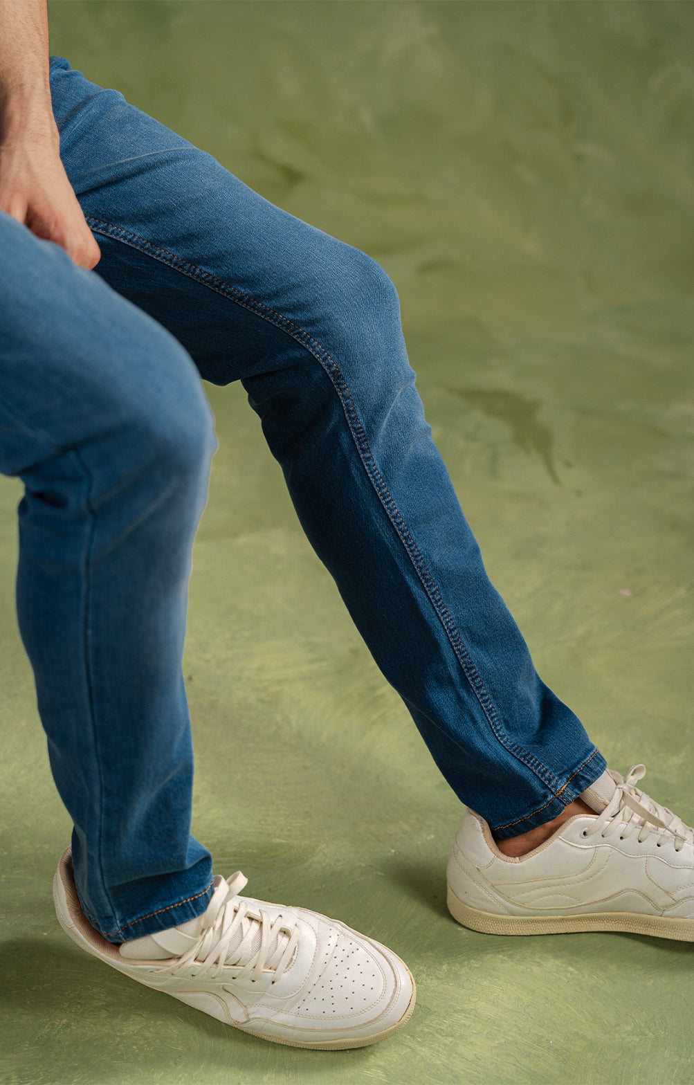 Mid Blue Slim Fit Jeans