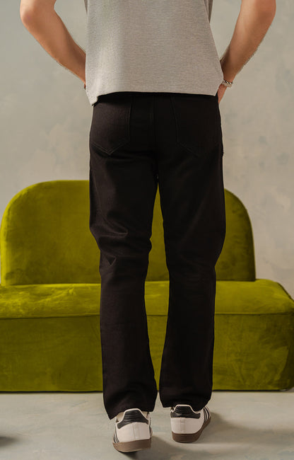Black Straight Fit Jeans