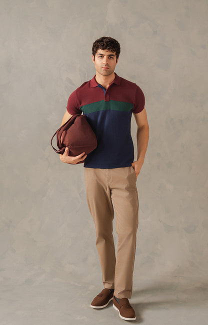 Multi Colour Knit Polo