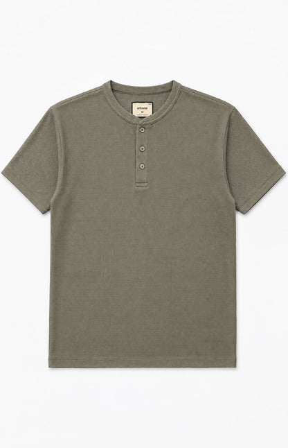 Olive Green Henley Shirt