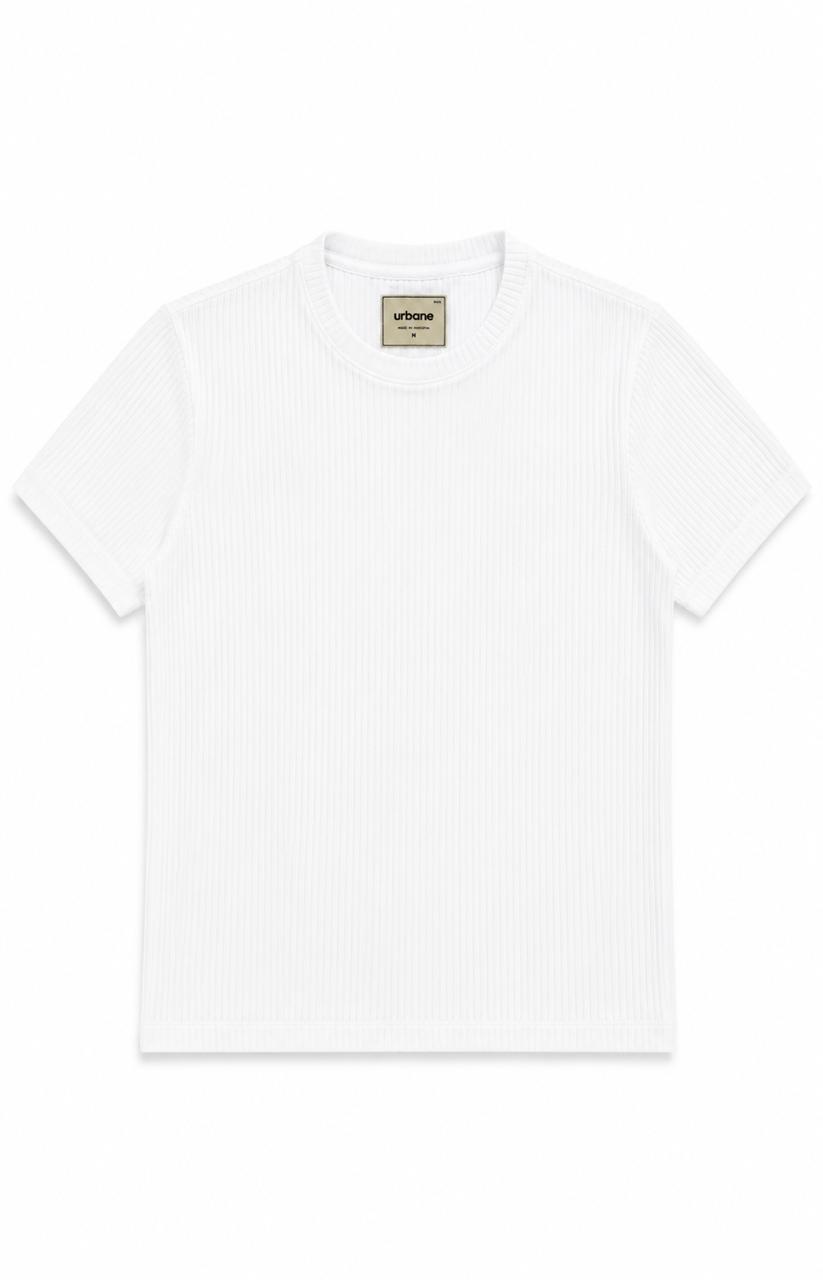 White Textured Shirt