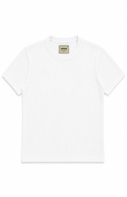 White Textured Shirt