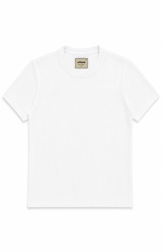 White Textured Shirt