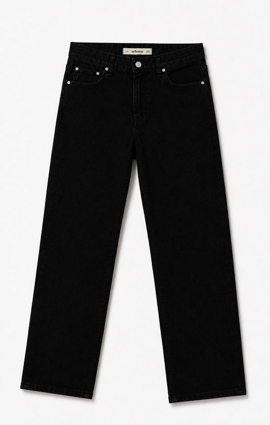 Black - Straight Fit Jeans