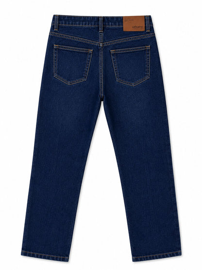 Dark Blue Straight Fit Jeans