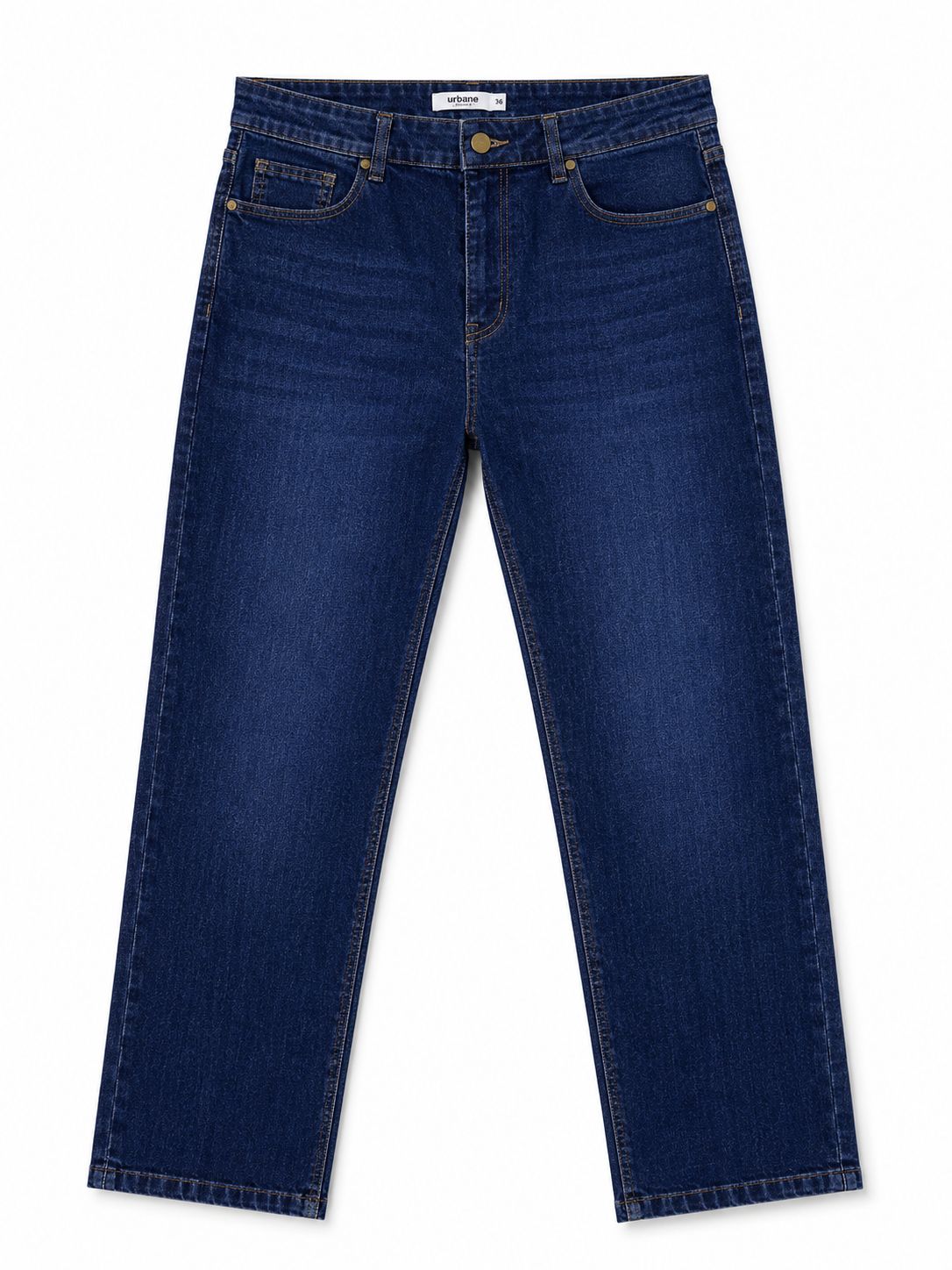 Dark Blue Straight Fit Jeans