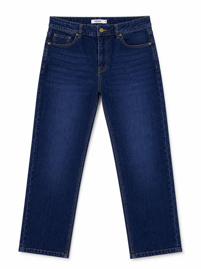 Dark Blue Straight Fit Jeans