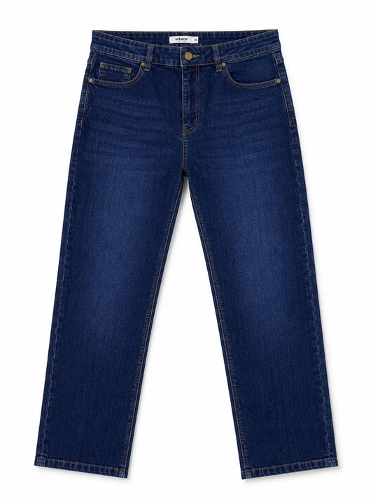 Dark Blue Straight Fit Jeans
