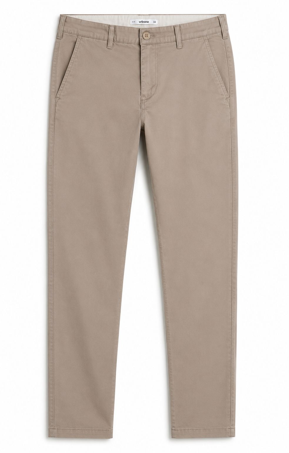 Taupe Slim Fit Chino Pants