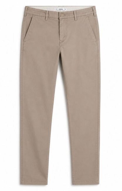 Taupe Slim Fit Chino Pants