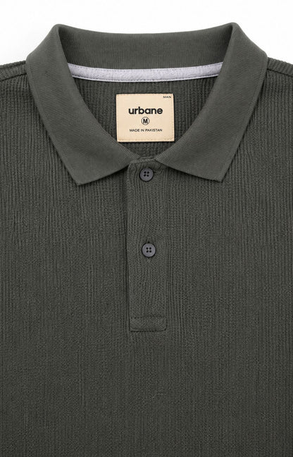 Olive Knitted Polo