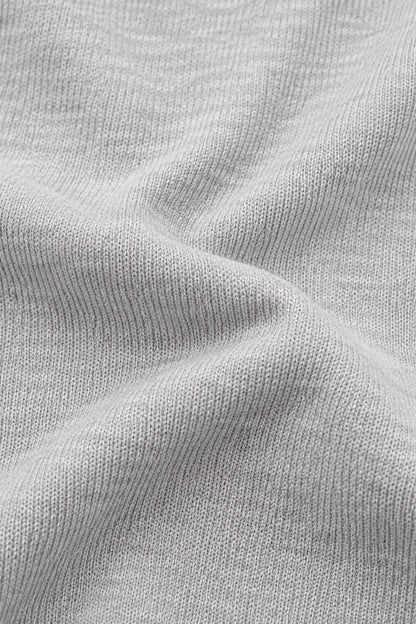 Light Grey Knitted Tipping Polo